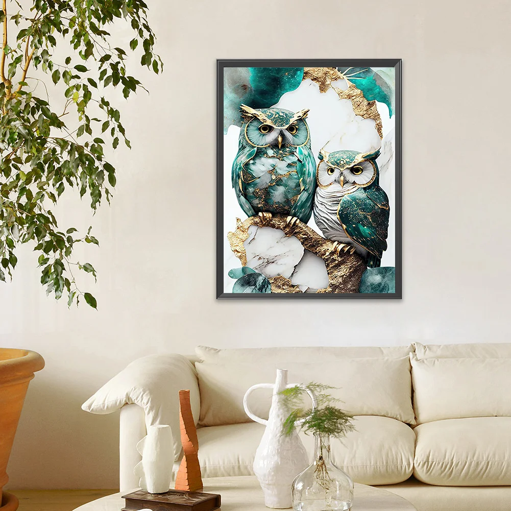 Diamond Painting - Full Round Drill - Owl(Canvas|30*40cm)