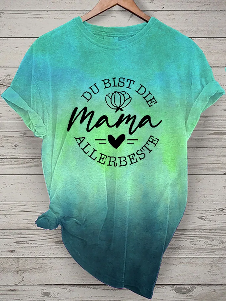 Damen Muttertag Geschenk Kurzarm T-Shirt