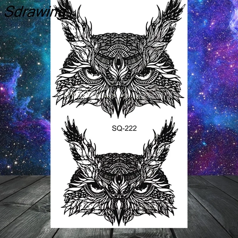 Sdrawing Bow Henna Crown Temporary Tattoos For Women Adult Girl Kids Butterfly Dream Catcher Fake Tattoo Neck Arm Hands Small Tatoo