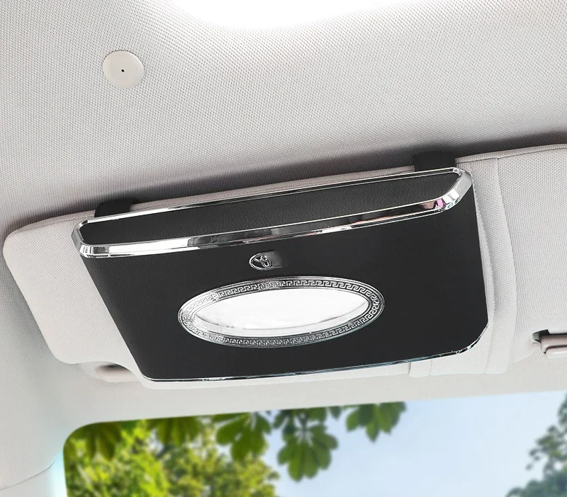 🔥Hot Selling🔥Exclusive Logo Customization🚗Car Paper Box Hanging Sun Visor Tissue Box Car Interior Decoration Supplies