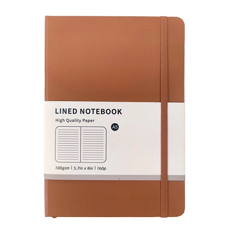 1 Piece Solid Color Learning Paper Preppy Style Notebook