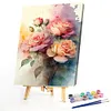 Watercolor Roses-Paint By Numbers Acrylic Painting 30*40CM(Watercolor)