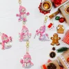 16pcs DIY Diamond Painting Keychain  | snowman (Single Side)