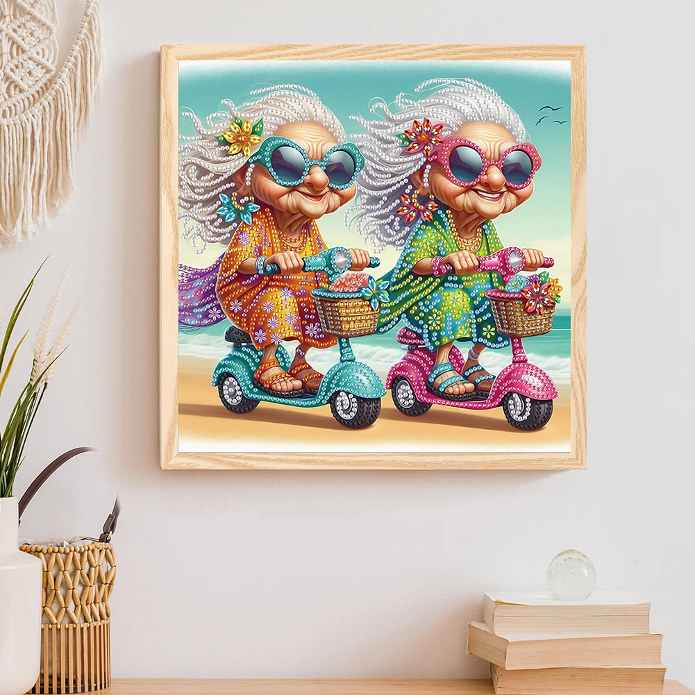 Diamond Painting - Partial Special Shaped Drill - Grandma(Canvas|30*30cm)