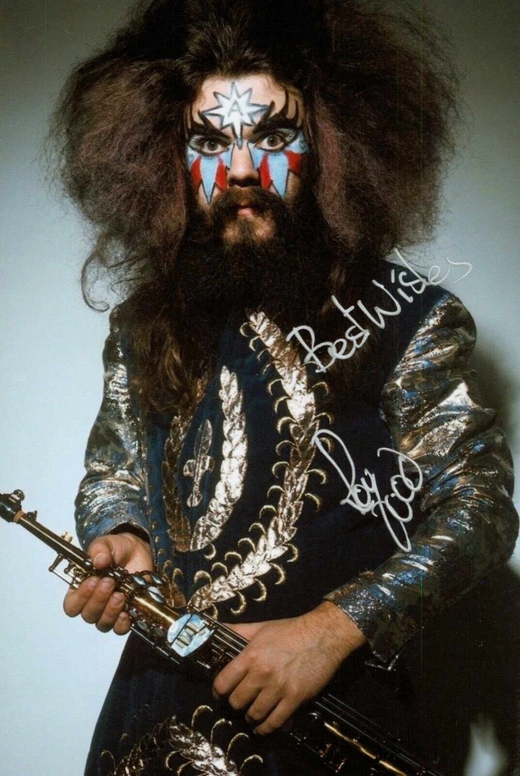 Roy Wood Signed 6x4 Photo Poster painting Wizzard Glam Rock Psychedelic Genuine Autograph + COA