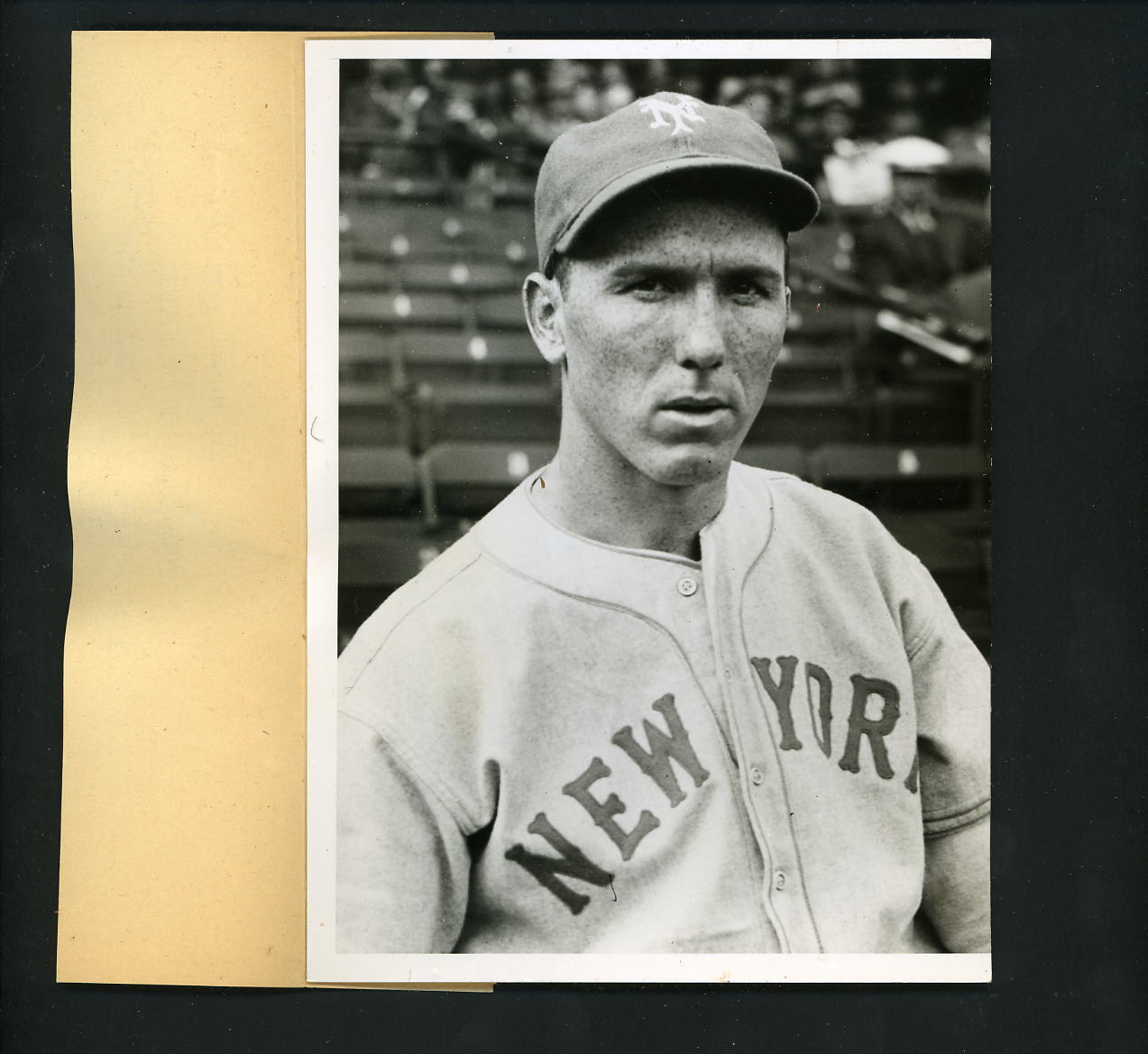 Jimmy Ripple 1937 World Series Press Wire Photo Poster painting New York Giants