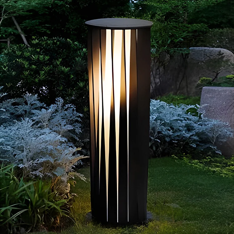Portable Lantern Design Waterproof LED Black Modern Solar Lawn Lights