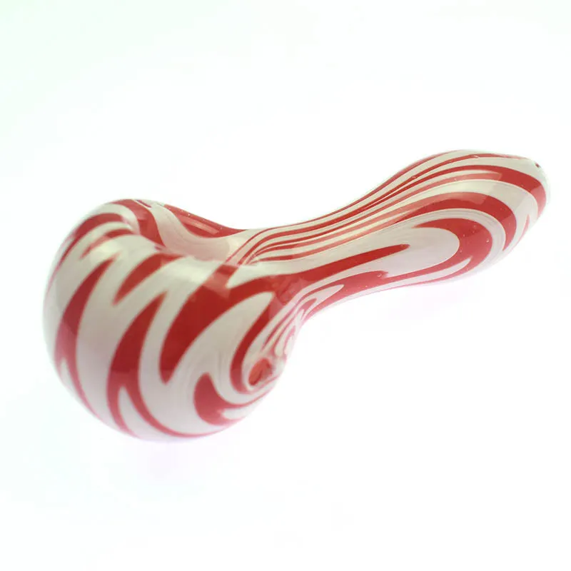 New Arrival Glass Spoon Pipes Red Color