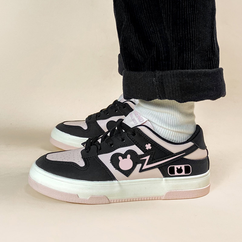 Love Heart Bunny Platform Round Toe Sneakers - Modakawa Modakawa