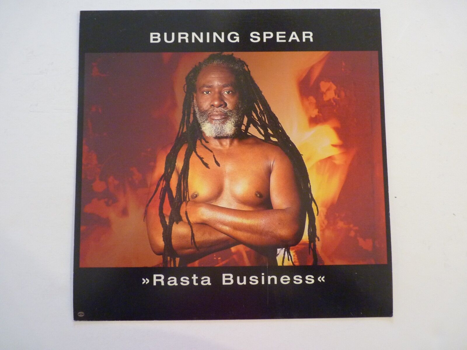 Burning Spear Rasta Business Cardboard LP Record Photo Poster painting Flat 12X12 Poster