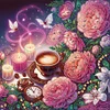 Diamond Painting-DIY Crystal Rhinestone Flower Afternoon Tea(40x40cm)