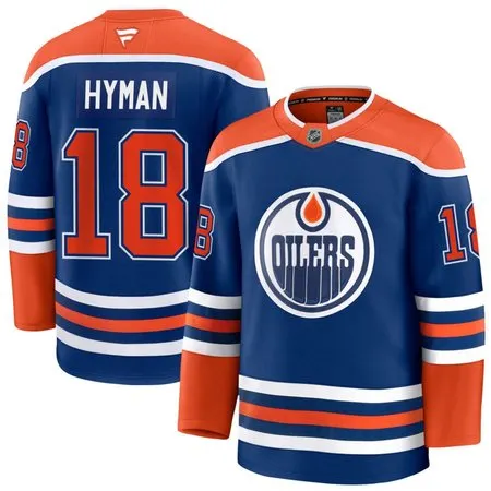 Youth Edmonton Oilers #18 Zach Hyman Royal Home Jersey