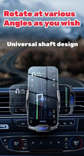 Super fast charging automatic induction colorful car mobile phone holder