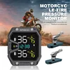 Motorcycle TPMS Tire Pressure Temperature Monitoring Alarm System with 2 Sensors