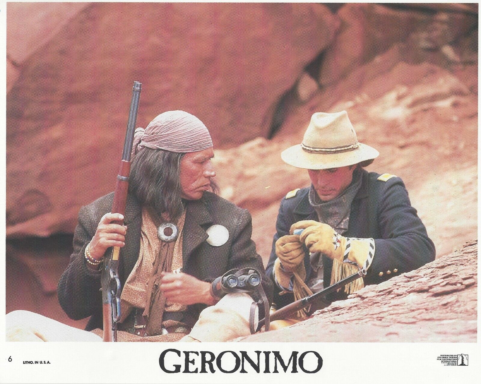 Geronimo Original 8x10 Lobby Card Poster Photo Poster painting 1993 #6 Patrick Hackman Duvall