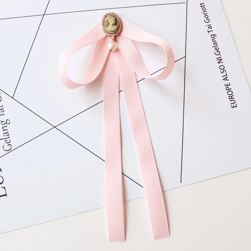 Hand-made Bow Tie Ladies Unisex Banking Stewardess Student Performs Career Korean White Shirt Black Bowtie Classic Trendy Gifts