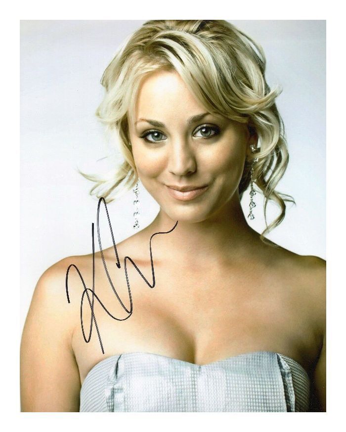 KALEY CUOCO AUTOGRAPHED SIGNED A4 PP POSTER Photo Poster painting PRINT 12