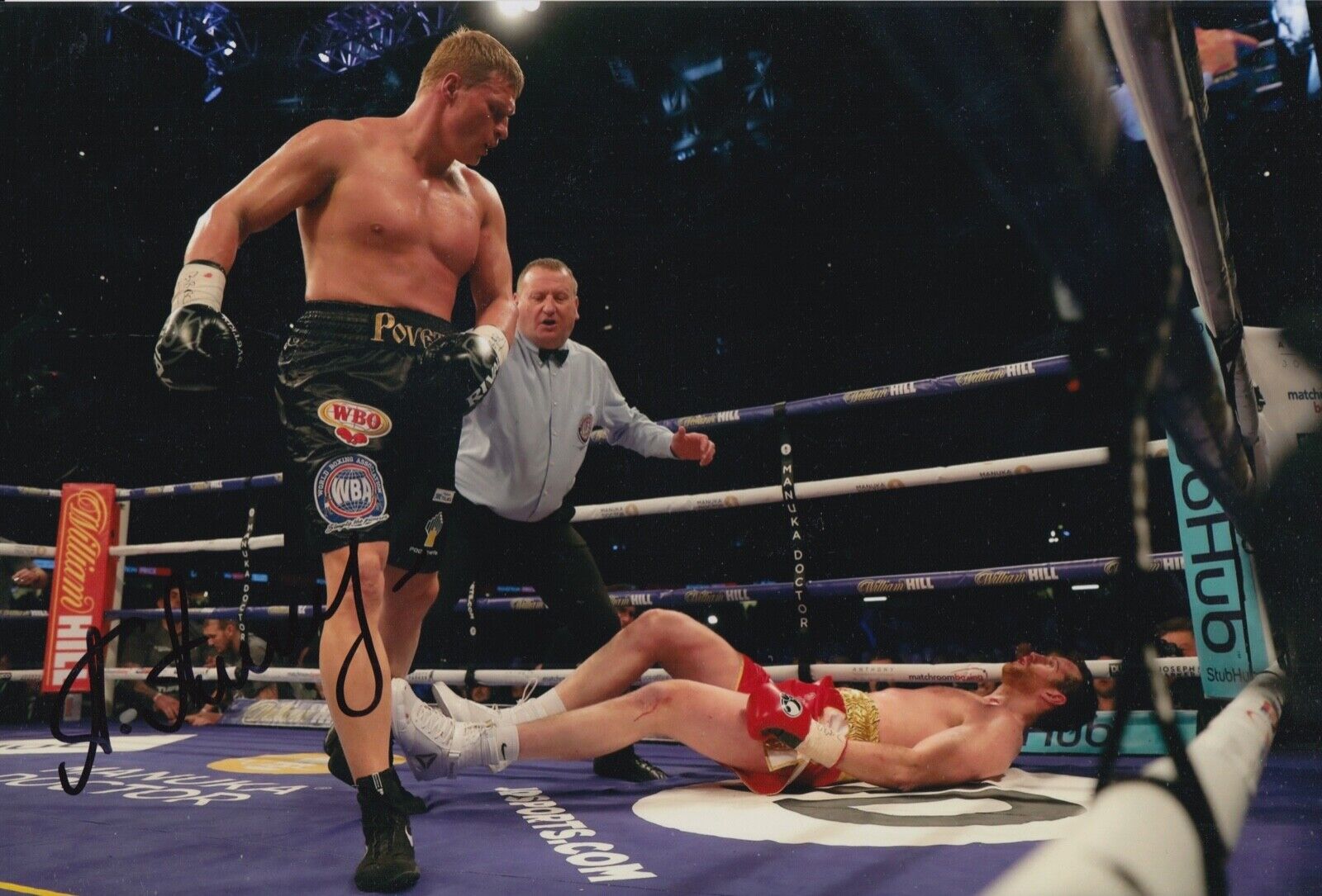 ALEXANDER POVETKIN HAND SIGNED 12X8 Photo Poster painting BOXING AUTOGRAPH