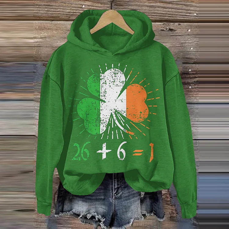 VChics St Patrick's Day Hooded Sweatshirt