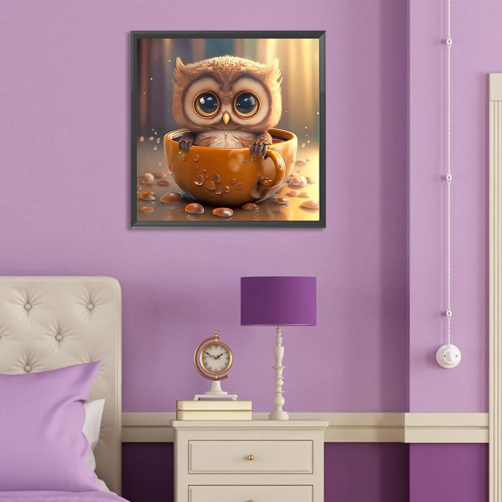 Diamond Painting - Full Round Drill - Owl(Canvas|30*30cm)