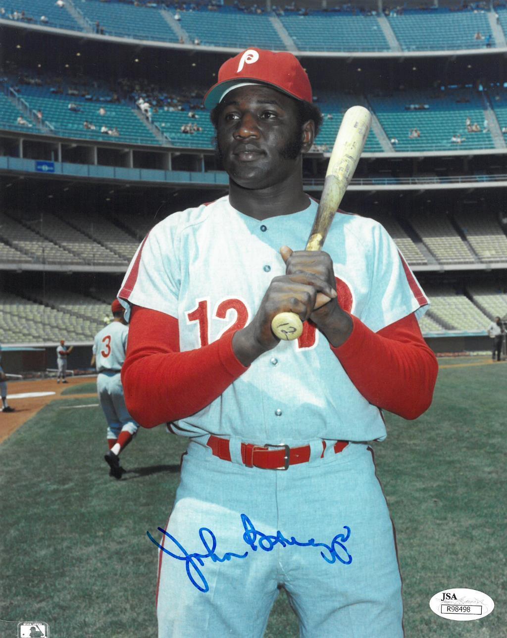 John Briggs Signed Philadelphia Phillies Autographed 8x10 Photo Poster painting JSA #R98498