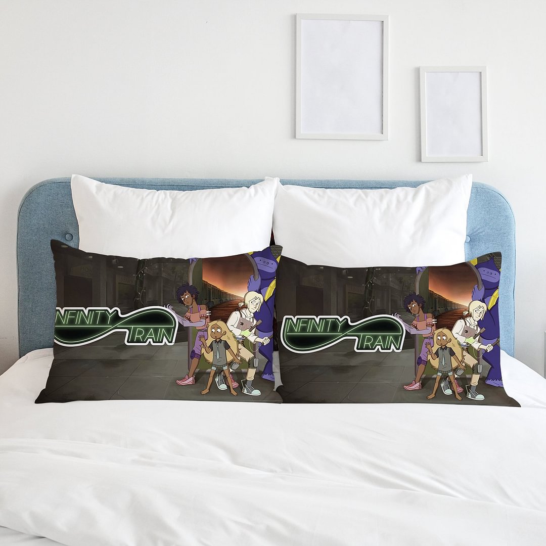Infinity Train Pillow Case Ultra Soft Home Use Set of 2