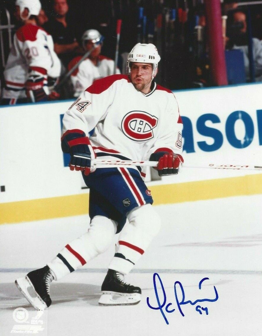 Yanic Perreault Autographed 8x10 Montreal CanadiensB773