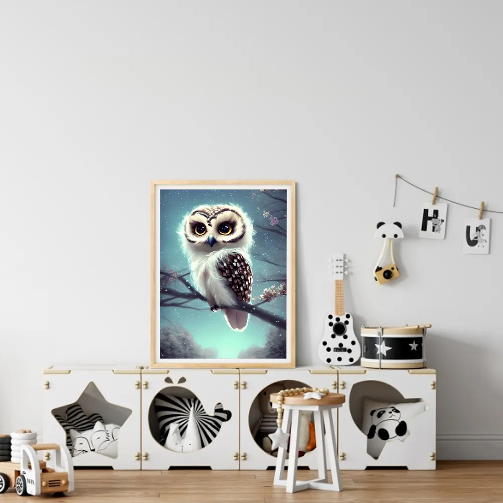 Full Round Diamond Painting 30*40cm - Owl