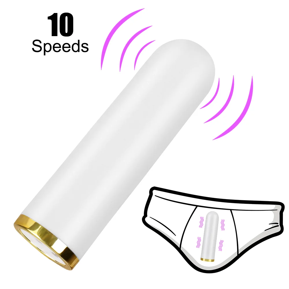 10 Frequency Wireless Egg Strong Shock Bullet Massager - Rose Toy