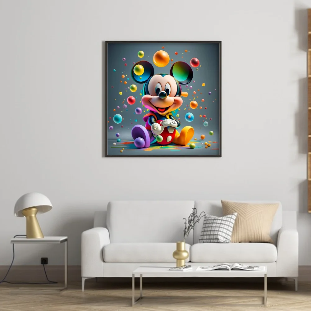 11CT Full Stamped Cross Stitch - Mickey(Canvas|40*40CM)