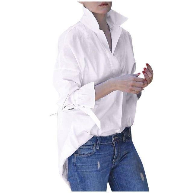 Spring Long Sleeve tops Women Casual shirt top Lapel Shirt fashion Plain Print Blouse Plus size shirt tops blouses women