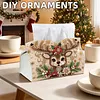 Xmas Deer DIY Pearl Diamond Painting PU Cover Tissue Holder Kit Pearl Art Painting Decoration for Home & Gifts