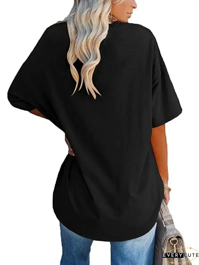 Loose Fit Casual Summer Tunic Top