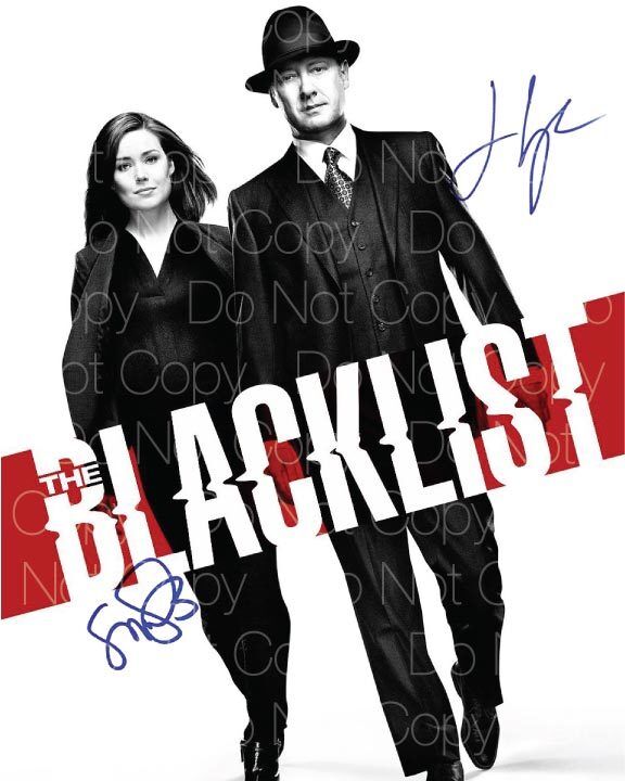 BlackList signed Photo Poster painting James Spader Megan Boone 8X10 inch picture autograph RP