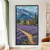 Lavender Fields In Alps-14CT Stamped Cross Stitch 65*110cm/25.59*43.31in(Big Size)