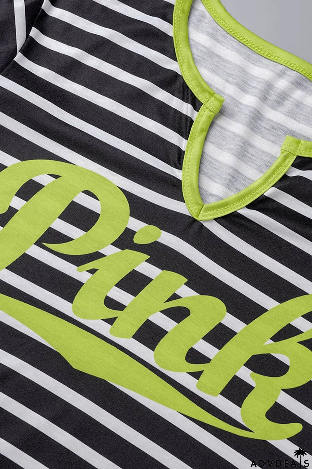 Red Casual Striped Print Patchwork V Neck Straight Plus Size Dresses