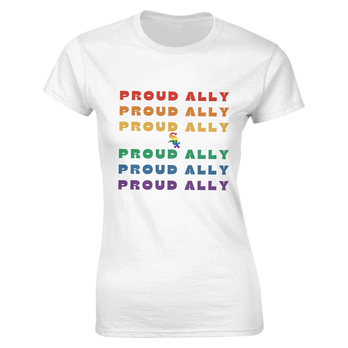 Chicago White Sox Proud Ally Women's Crewneck T-Shirt