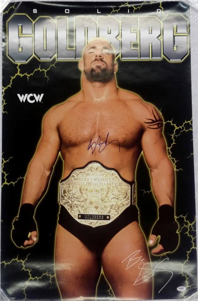 Bill Goldberg Signed 22x34 Poster PSA/DNA WCW Longest Yard Champion (B)