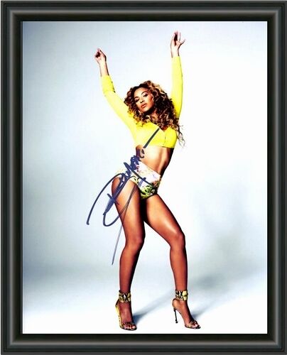 BEYONCE SIGNED - SINGER - DESTINYS CHILD - A4 AUTOGRAPHED Photo Poster painting POSTER