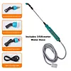 31 Inch Battery Powered Sprayer Wand Rechargeable Electric Sprayer Telescopic Wand with Hose 3 Mist Nozzles for Lawn and Garden