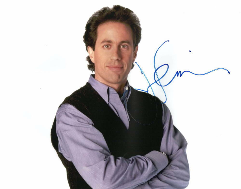 JERRY SEINFELD SIGNED AUTOGRAPH 11X14 Photo Poster painting - COMEDIANS IN CARS GETTING COFFEE