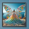 Engelsfl&uuml;gel M&auml;dchen - speziell geformtes Diamond Painting - 30*30cm
