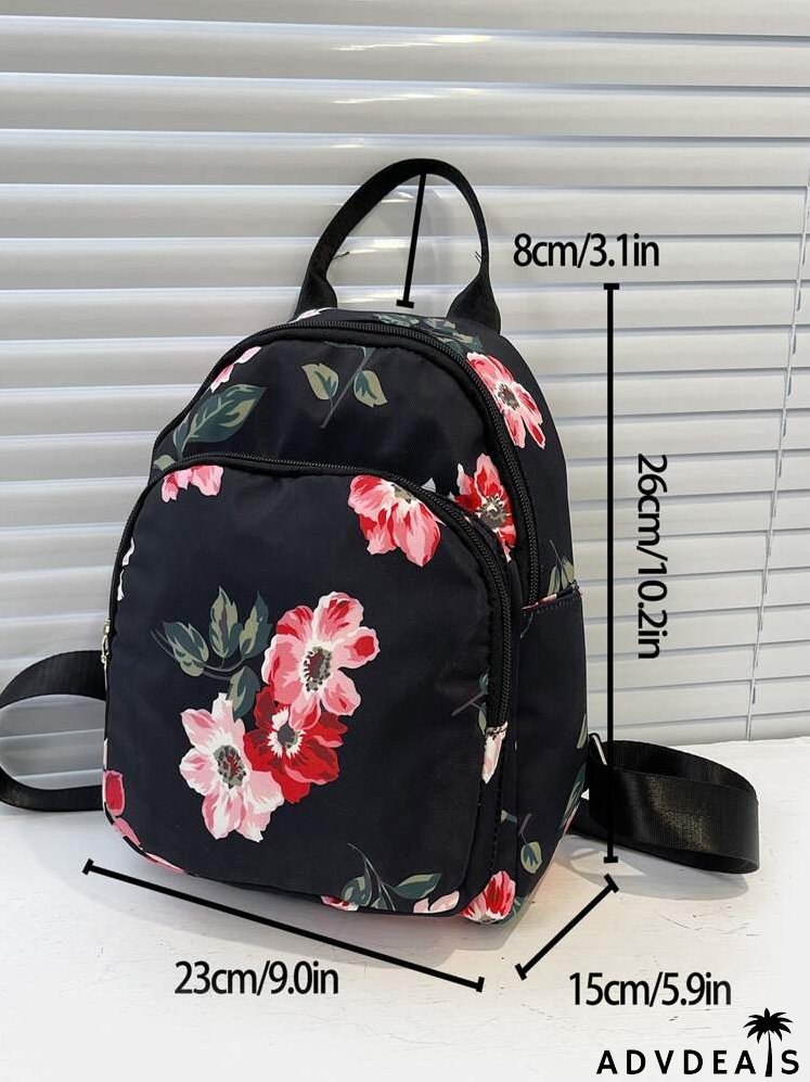 Floral Print Classic Backpack