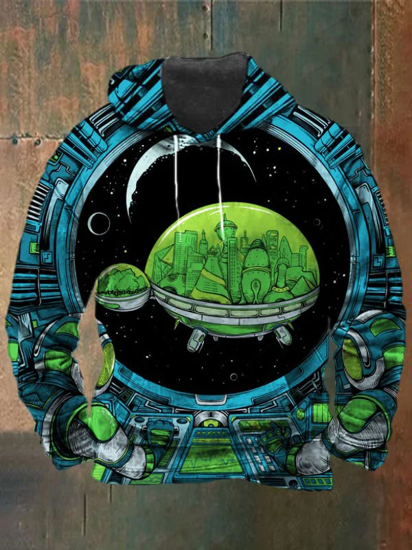 Unisex Terrapin Print Heavyweight Hoodies