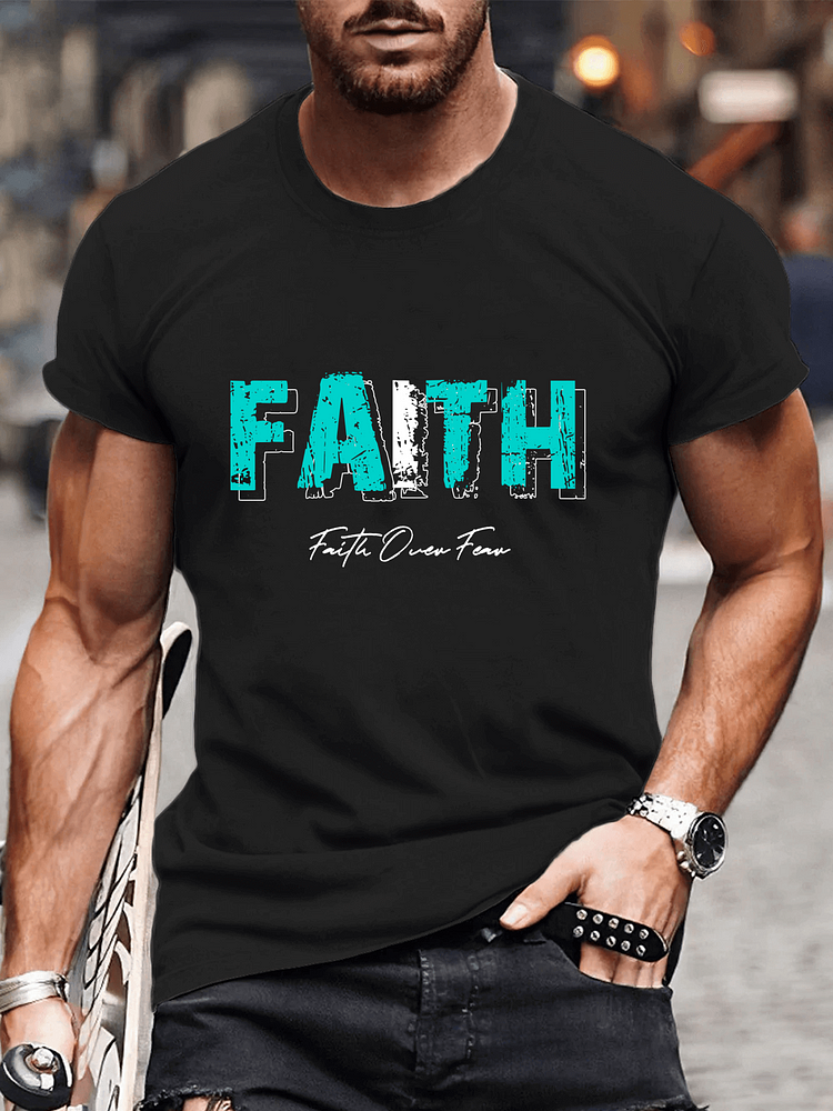 Faith over Fear Men's T-Shirts