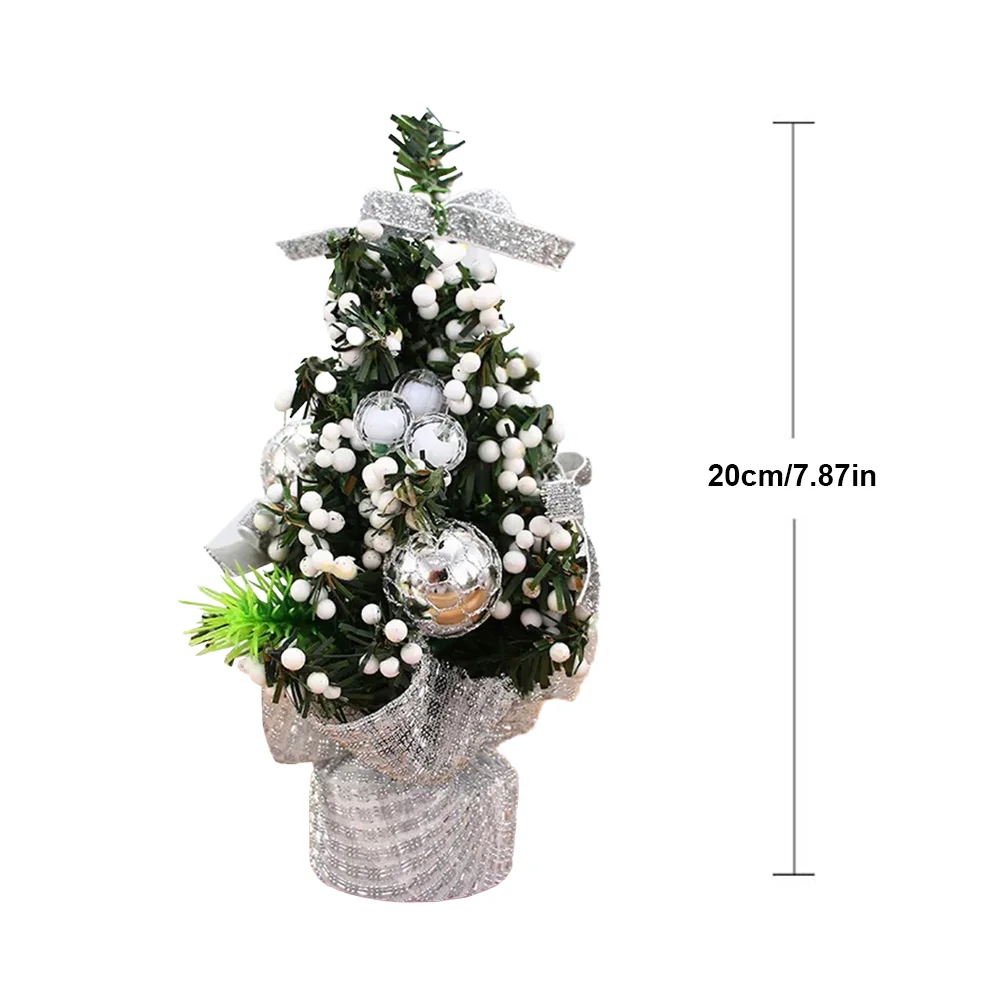 20cm Artificial Xmas Tree Great Gifts Tabletop Mini Tree Festival Party Supplies