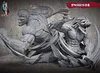 Armored Titan & Falco Grice's Jaw Titan Bust Statue With LED - Attack On Titan Resin Statue - GDC-Studio