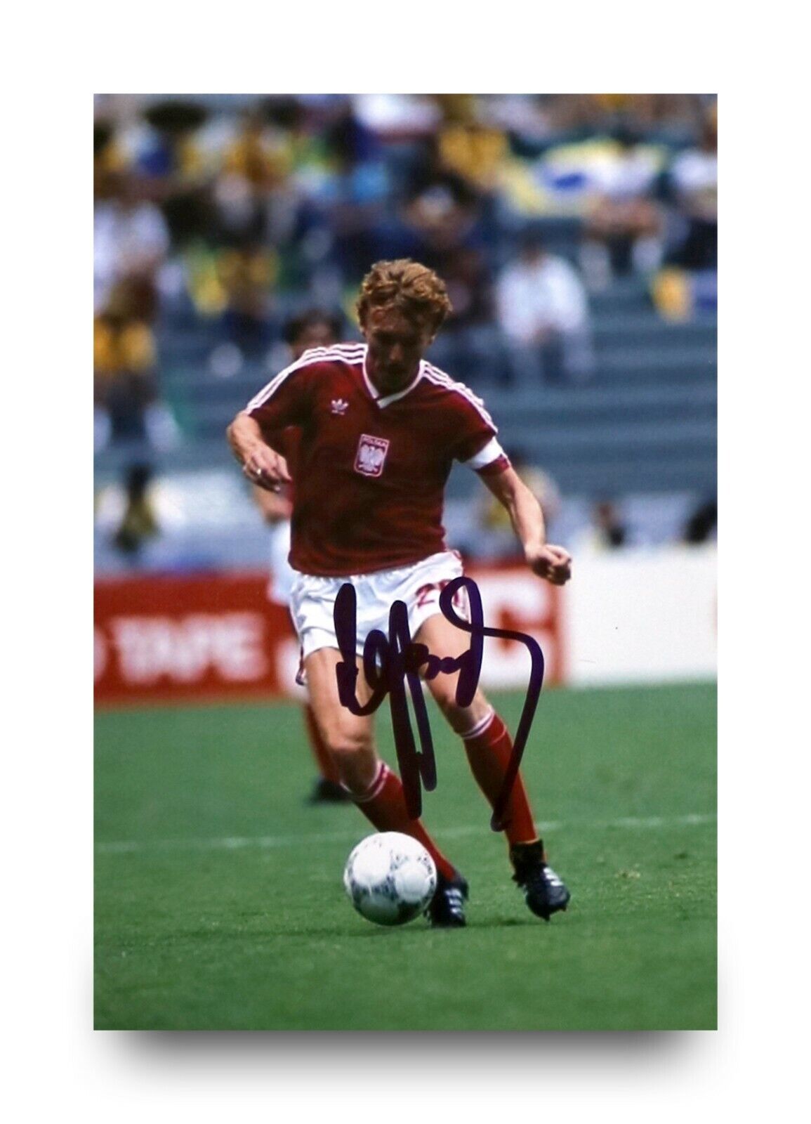 Zbigniew Boniek Signed 6x4 Photo Poster painting PZPN Polish Genuine Autograph Memorabilia + COA