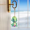 6pcs Dinosaurs DIY Diamond Painting Double Sided Keychains