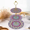 DIY Diamond Art Painting Three Layer Afternoon Tea Display | Mandala